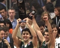 Dejan Bodiroga and Ibrahim Kutluay  - Panathinaikos - FF Bologna 2002
